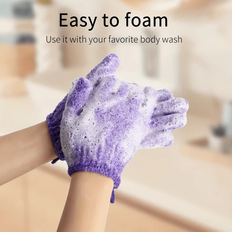 Colourful Exfoliating Gloves