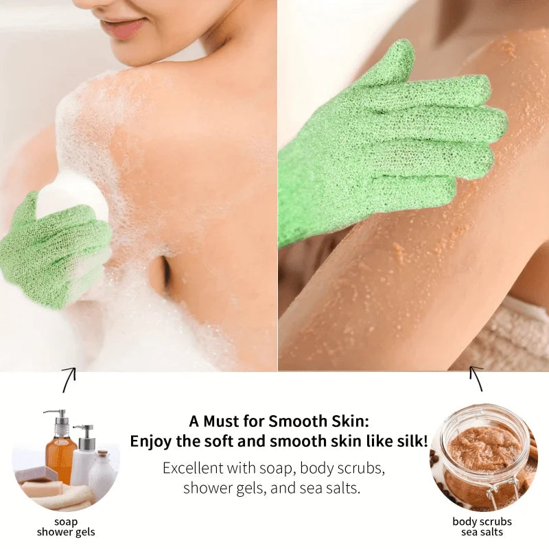 Colourful Exfoliating Gloves