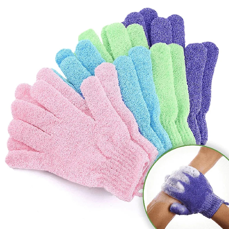 Colourful Exfoliating Gloves