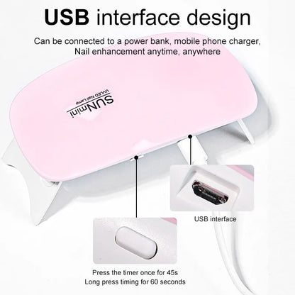 6W Mini UV Nail Lamp