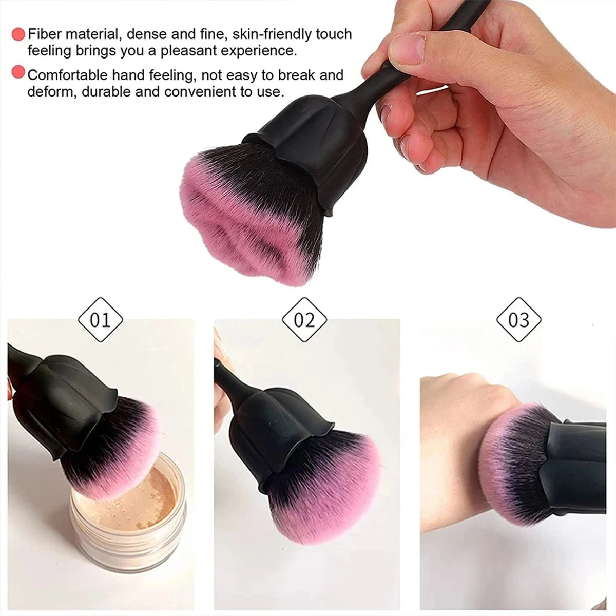 Rose Nail Dust Brush Rose Nail Dust Brush
