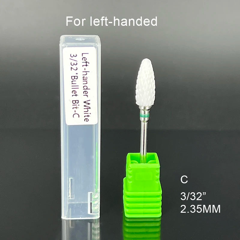 Left-Handed Ceramic Nail Drill Bit