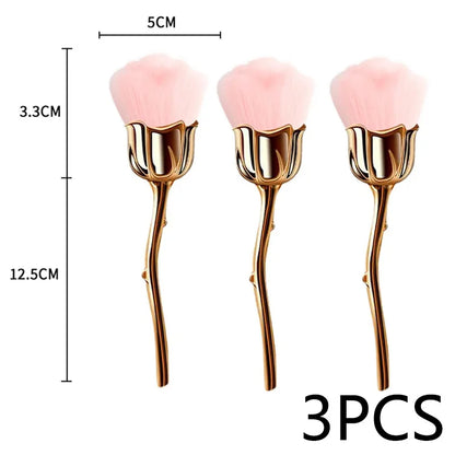 Rose Nail Dust Brush Rose Nail Dust Brush