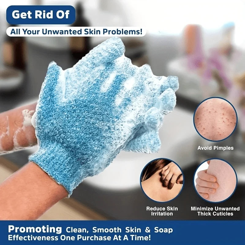 Colourful Exfoliating Gloves